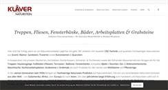 Desktop Screenshot of naturstein-klaever.de
